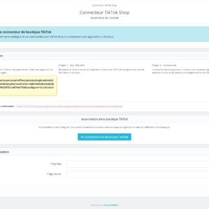 Module PrestaShop : TikTok Shop Connector (Synchronisation API & Commandes)